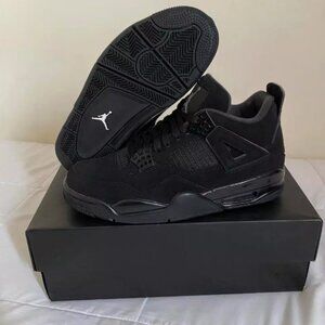 Men's Black Sneaker Jordan 4 Retro Basketball sports shoes